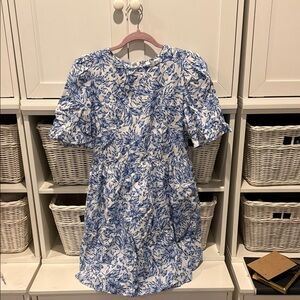Olivaceous Blue and White Floral women’s Dress